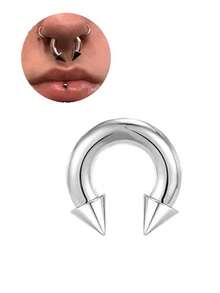 1 件不锈钢大号鼻环鼻中隔环耳骨钉多功能多维度穿孔饰品男女适用特殊用途穿刺百搭时尚佩戴舒适 - 鼻環 - 查看 17