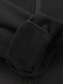 Balabala Kids' Fleece Lined Hooded Jacket, Warm Coat For Boys & Girls - Black - View 9