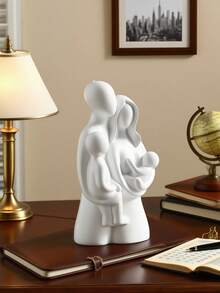 Scultura di coppia in abbraccio, decorazione per la casa, statua d'amore romantica moderna, adatta per ufficio, libreria, decorazione da tavolo (Coppia in abbraccio bianca)