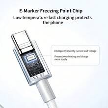 anker A875 Durable Fast Charging Cable, Smart Chip Matching Best Current, Thickened Cable Body Anti-Bending And Anti-Pull, High-Efficiency Charging, Blue - Blue - View 4