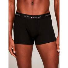 Tommy Hilfiger 3 Pack Men's Trunks - Black - View 5