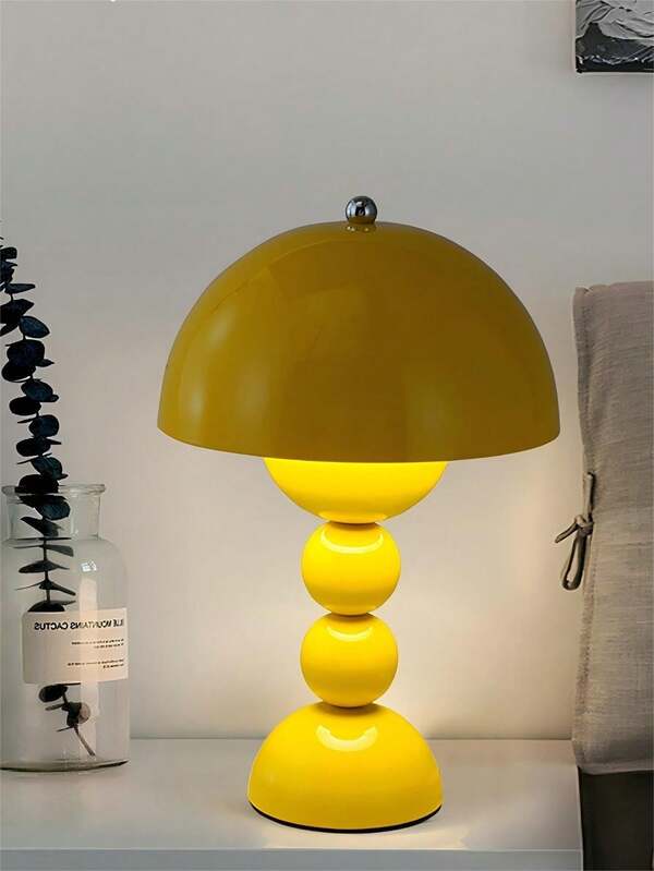 1 PC Flower Bud Desk Lamp; Rechargeable/Tri Color Dimming/Infinite Dimming/Art; Suitable For Bedrooms/Offices/Living Rooms