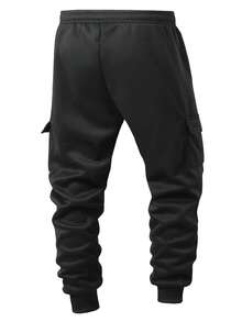 2025 thermisch gefütterte lässige Jogginghose für Herren, verdickte Sporthosen, Herbst/Winter, Fleece