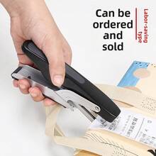 1 pieza/999 piezas Grapadora manual, Grapadora de agarre ergonómico, Grapadora de empaque de entrega ahorradora de trabajo para restaurante, cafetería, tienda de té con leche, tintorería