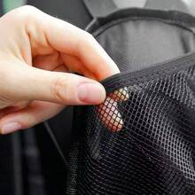 Organizer na fotel samochodowy z kieszenią na zamek błyskawiczny | Elastyczny uchwyt samochodowy na telefon/portfel/przekąski | Siatka Oxford 600D do akcesoriów samochodowych SUV i ciężarowych