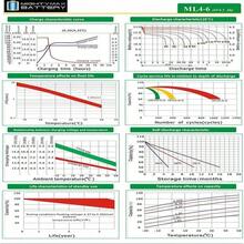 Mighty Max Battery ML4-6 - 6 Volt 4.5 AH, F1 Terminal, Rechargeable SLA AGM Battery