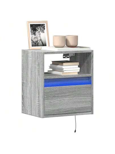 VidaXL TV Units LED Pcs 41x31x45 Cm Grijs Sonoma Oak