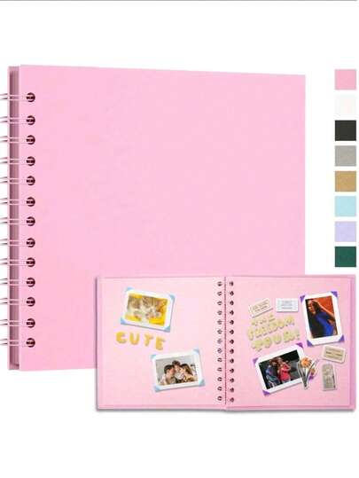 1 st 7x7 tum 40 tomma sidor DIY scrapbookalbum inbunden kraftpapper scrapbook fotoalbum för bröllop födelsedagsfest