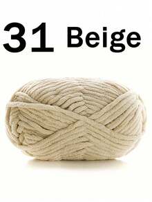 1/2 件天鹅绒柔软纱线，50 克/件，60 米/件，手工 DIY 针织中粗纱冰棒纱，粗涤纶柔软针织纱，适用于 DIY 工艺品，适用于针织和钩编围巾、帽子、鞋子、包包、靠垫、玩偶、毛毯、拖鞋、手工艺钩针项目 - 彩色 - 查看 23