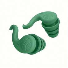A Set Of Earplugs With Three Layers Of Noise Reduction, Designed For Quiet Sleep And Noise Prevention. They Are Suitable For Reducing Noise In Factories, Woodworking, And Preventing Water From Entering The Ears While Swimming. Made Of Silicone, Wearing These Silent Earplugs Allows Us To Enjoy A Peaceful Environment. - Multicolor - View 17