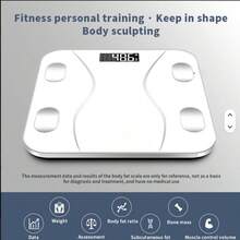 Digital Weight Scale, Suitable For Measuring Weight, High-Precision Four Sensors, LED Display, Tempered Glass Surface, Can Hold Up To 400 Lbs, Home Use Scale - A16890S White-28*28CM - View 4