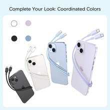 耐用的 A81E USB-C 线缆，编织设计耐弯曲，100W PD 快速充电，兼容 MacBook、三星 Galaxy、iPad Pro、任天堂 Switch 等设备 - 黑色 - 查看 10