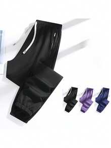 Escolha esta calça de moletom! O design com barra dobrada é prático e permite transitar facilmente entre a academia e o dia a dia. Leggings - Preto - Ver 10