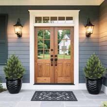 60CM Artificial Cedar Topiary Ball Trees With Ground Spike, Faux Cypress Plants UV Resistant Artificial Pine Shrubs Fake Bushes For Outdoor Indoor Front Porch Garden(Set Of 2) - 綠色 - 查看 5