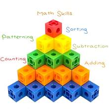 Multicolor Transforming Cube Puzzle (Random Colors); Develops Logical Thinking And Fine Motor Skills; Montessori Math Teaching Aid; Block-Style Puzzle; Early Childhood Math Educational Tool; Parent-Child Game; Room Decor. - Multicolor - View 6