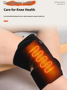 1pc Unisex Electric Heated Knee Pad, Warm Knee Joint Protection, Heating Therapy For Arthritis And Cold Legs