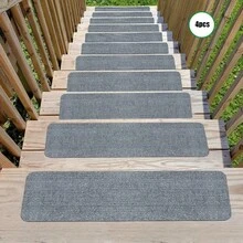 1/4/7/8/15 Pcs Outdoor Stair Treads, Non-Slip Stair Treads For Wooden Steps,Stair Runners For Wood Steps ,Durable Outdoor Stair Mat Non,Stair Treads Non Slip,Indoor And Outdoor Carpet For Stairs, Pet- Outdoor Stair Mat Non-Slip Anti-Scratch -With A Self-Adhesive Backing Stair Treads Reusable Adhesive Backing Prevent Stair Covering Mats From Moving-Stair Treads Easy Installation
