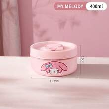 Sanrio 3-Layer Stainless Steel Thermal Bento Lunch Box, 600ml/400ml Capacity, Microwave , Leak-Proof, Long-Lasting Insulation, Suitable For Office Workers And Students