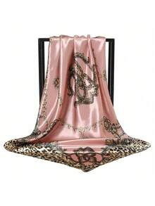 1 件女士佩斯利和腰果花印花头巾，百搭复古街舞摇滚风格头带，可用作腰带、面罩、围巾、手帕、腕带，送给家人和朋友的礼物，适合所有季节 - 粉色 - 查看 12