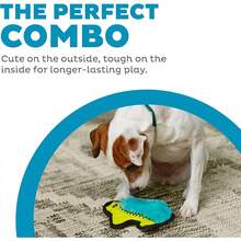 Outward Hound Durablez Minis Stuffing-Free Squeaky Plush Dog Toy For Puppies & Small Dogs - Interactive, Soft Yet Tough, No Mess, Jumbo Squeaker, Long-Lasting Play, Fox - Nhím - Xem 2