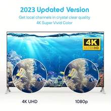 Antena de TV de largo alcance, modelo 2025, antena HD interior para televisores inteligentes y antiguos, compatible con 8K 4K 1080p, amplificador de señal con cable coaxial de 10.0 metros, alimentado por USB, voltaje de funcionamiento de 5V, sin batería requerida, solo receptor de señal de radio