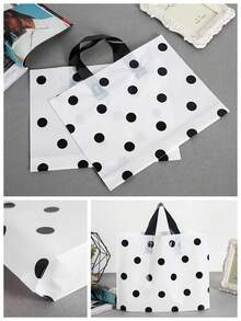 50 个加厚塑料礼品手提袋，情人节派对礼品袋，简约礼品袋，轻便，便携式花卉图案图案大容量手提包，新年，婚礼，购物袋，生日礼物袋，派对礼品袋，30 * 20 * 8 厘米/11.8 * 7.8 * 3.1 英寸，感恩节，万圣节，圣诞节 - 彩色 - 查看 6