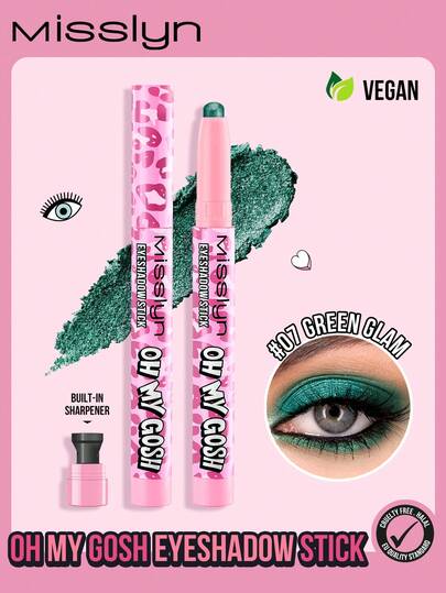  MISSLYN-OH MY GOSH Eyeshadow Stick, Waterproof Shimmery Eyeshadow Stick, Smooth Formula, Easy Application, Perfect Skin Adherence, High Color Payoff, Provides Transparent Pearl, Shimmer And Metallic Finishes, Long-Lasting Waterproof, Velvety Smooth, Creamy Eyeshadow Stick, Suitable For All Skin Types