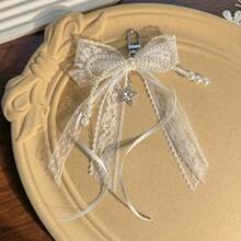 1 pieza Accesorio de llavero/bolso con lazo de encaje y estrella estilo ballet - Borla de estrella blanca - 1 pieza - Ver 3