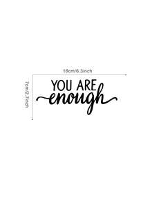 1 pièce "Vous êtes assez" Slogans positifs et inspirants conviennent pour une utilisation dans les salles de bain, les coiffeuses, les salles de maquillage et les portes, fenêtres et murs miroirs des pièces de vie. Décoration de la maison