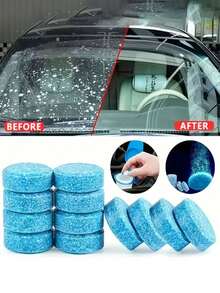 50片装 浓缩型挡风玻璃驱雨泡腾片，适合多季节车内和居家使用 - 彩色 - 查看 11