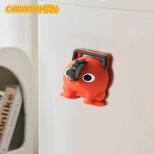 Crunchyroll 1PC ChainsawMan Officially Licensed 3D Foam Fridge Magnet Fun Character Design Magnet For Locker Refrigerator Office Or Home Decoration Household Accessories Perfect Gift For Collectors - Orange - View 3