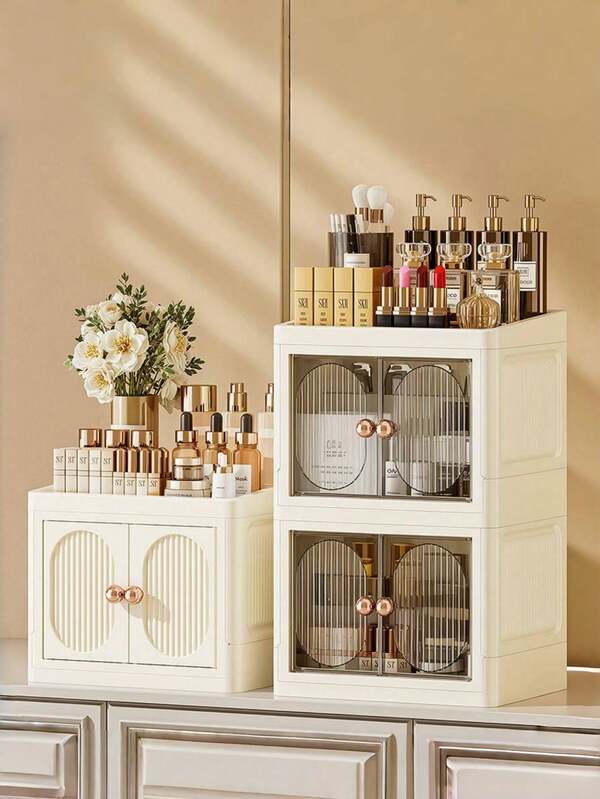 1pc/3pcs/5pcs Plastic Multi-Layer Storage Cabinet Portable Closet 23cm Children Clothing Storage Spacious Drawer Type Toy Sundries Organizer For Living Room, Kitchen, And Bedroom Closet -Home Decor Essentials And Space Saving Solution