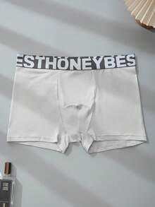 4pcs/Pack Men's Underwear, Simple & Fashionable Men's Boxer Briefs, Comfortable & Breathable Underwear Set