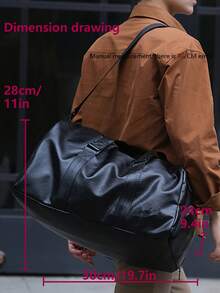 大容量旅行包，多口袋行李包，独立鞋仓手提包，便捷瑜伽包，多功能旅行包，轻便训练包，适合学生、医生、护士、教师、上班族、商务人士、健身房、医院、邮轮、学校、机场、户外活动、徒步旅行、训练、工作、旅行和度假、周末短途旅行、节日礼物、生日礼物 - 黑色 - 查看 3