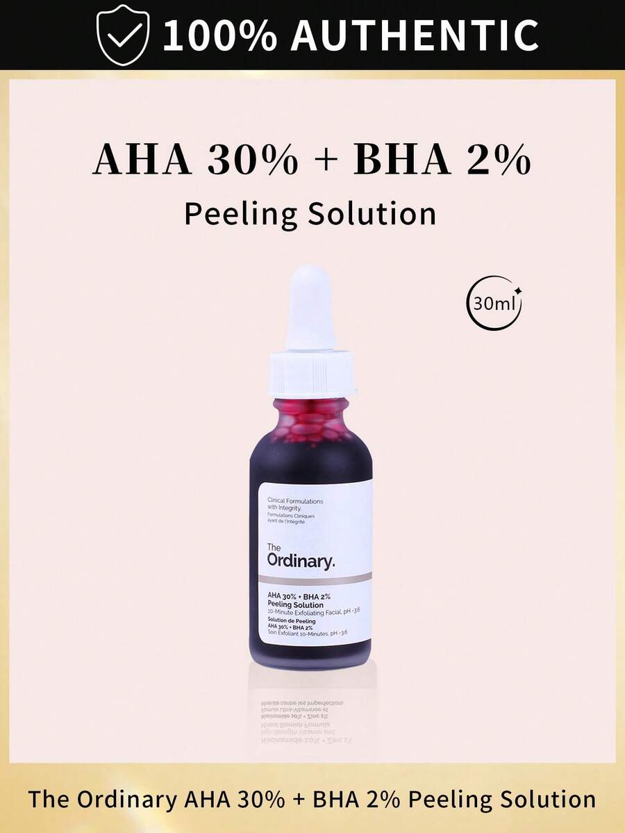 The Ordinary AHA 30% + BHA 2% Peeling Solution, Advanced Exfoliating Peel For Brighter Skin - Purple - View 1