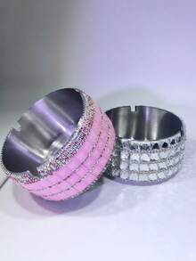 1pc Rhinestone Series Rhinestone Cigarette Case, (Multiple Options) Capacity 20 Cigarettes, Fashionable Rhinestone Cigarette Box, Ultra-Thin Portable Rhinestone Storage Box, Creative Portable Women's Car Cigarette Case, Suitable As Gift, Party Decor, Rhinestone Leather Cigarette Case, Suitable For Both Men And Women ,Jewellery Box,Pouch,Makeup Brush Holder,Brush Holder,Perfume Organiser,Pouch Bag