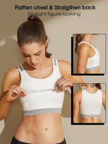1 Stück Kompressionsoberteil für Brustbinden für Damen, Trans, transgender FTM, minimiert die Brust, verstellbar, nahtlose Bindeweste