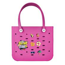 CSjihua 2026 New Extra Large Capacity Multi-Size EVA Beach Bag, Rubber Tote Bag, Travel Bag - Easy To Store, Easy To Clean, Sturdy And Durable | Perfect For Shopping, Travel, Parties And Outdoor Activities | Great For The Beach, Holiday Trips, Or As A New Year's Gift For Family - 彩色 - 查看 23