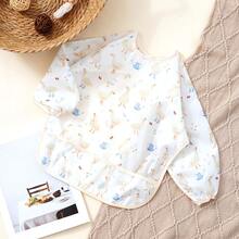 1PC Mess Proof Baby Bibs, Waterproof Smock Baby Bibs For Eating, Machine Washable Long Sleeve Bibs, Baby Led Weaning, Toddler Bibs - Multicolor - View 3