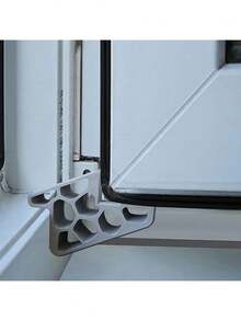 1pc Window Stopper, Anti-Collision Door Clip, Window Bumper, Track Latch System, Window Fixing Kit, Made Of Durable Plastic, Window And Balcony Separator, Indoor Ventilation And Privacy Protection, Easy Installation, Suitable For Patio Doors And Windows, The Best Window Bumper Gift - Multicolor - View 6