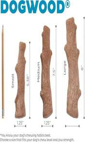 Outward Hound Dogwood Puppy Durable Dog Chew Toys, Real Wood &Amp; Teething Bone, 2-Pack, Small - ColorG - 查看 7