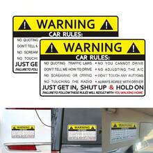 1pc Car Warning Sticker For Windshield, Window, Bumper, Waterproof PVC/Vinyl Stickers For Car Interior Decoration - Yellow - View 11