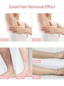 50/100片一次性脱毛蜡纸 - 面部、眉毛、腿部、身体和比基尼部位无痛脱毛！（学校适用） - 白色 - 查看 4