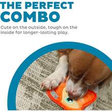 Outward Hound Durablez Minis Stuffing-Free Squeaky Plush Dog Toy For Puppies & Small Dogs - Interactive, Soft Yet Tough, No Mess, Jumbo Squeaker, Long-Lasting Play, Fox - Nhím - Xem 9