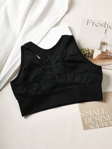 Reggiseni sportivi da donna, traspiranti, con schiena a racer, top senza fili per yoga e palestra, biancheria intima da allenamento