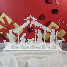 Molde de resina para hacer decoraciones religiosas, adornos de iglesia de sacerdote, regalos religiosos