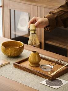 Juego de té Matcha de 5 piezas de cerámica, incluye herramientas para pastelería, tazón Matcha, batidor Matcha, taza Matcha, revolvedor, cuchara para té, juego de tazón de té, herramientas de preparación de postres y té, caja de regalo con estilo japonés, juego de herramientas de batido de Matcha de la dinastía Song