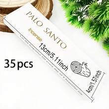 12 cm/4,72 Zoll handgefertigte Palo Santo Räucherstäbchen - natürliches aromatisches Holz mit Sandelholzduft, für Energiereinigung, Heim- und Büroreinigung, Spa, Meditation, Yoga - tolles Geschenk für St. Patrick's Day, Ramadan, Valentinstag, minimalistisches Etikettendesign, handwerkliche Verarbeitung - Palo Santo Aromatherapie-Stäbchen - Übersicht 9