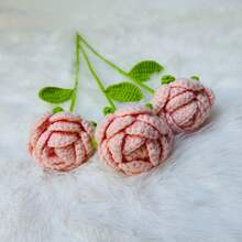 onEternal 1/10pcs Handmade Crochet Rose Flowers, Decorative Bouquet, Artificial Flowers, Handmade Flowers, Yarn Flowers. Bridal Bouquet, Her Gift, Mother's Gift, Teacher's Gift, Creative Gift. Suitable For Home Decor In Restaurant, Living Room, Bedroom, Wedding, Party. Ideal For Spring/Summer Decor, Christmas, New Year, Valentine's Day, Thanksgiving, Back To School, Wedding, Birthday, Anniversary