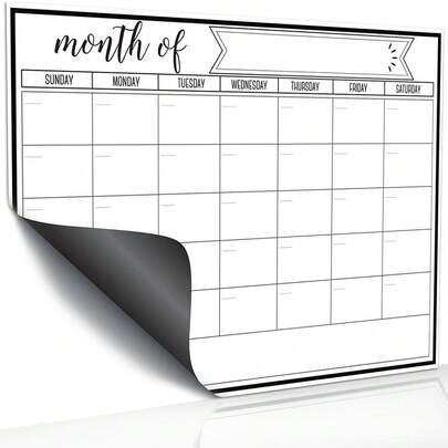 1pc Magnetic Notepad Set - Multipurpose Weekly Planner And Fridge Notepad, Reusable Shopping List And To-Do List For Notes, Messages And Writing, Erasable